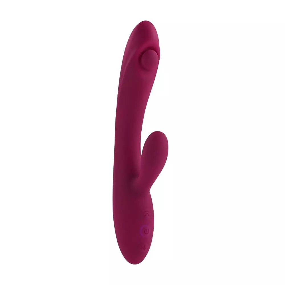 Evolved Jammin G Silicone Rechargeable Tapping Rabbit Style Vibe